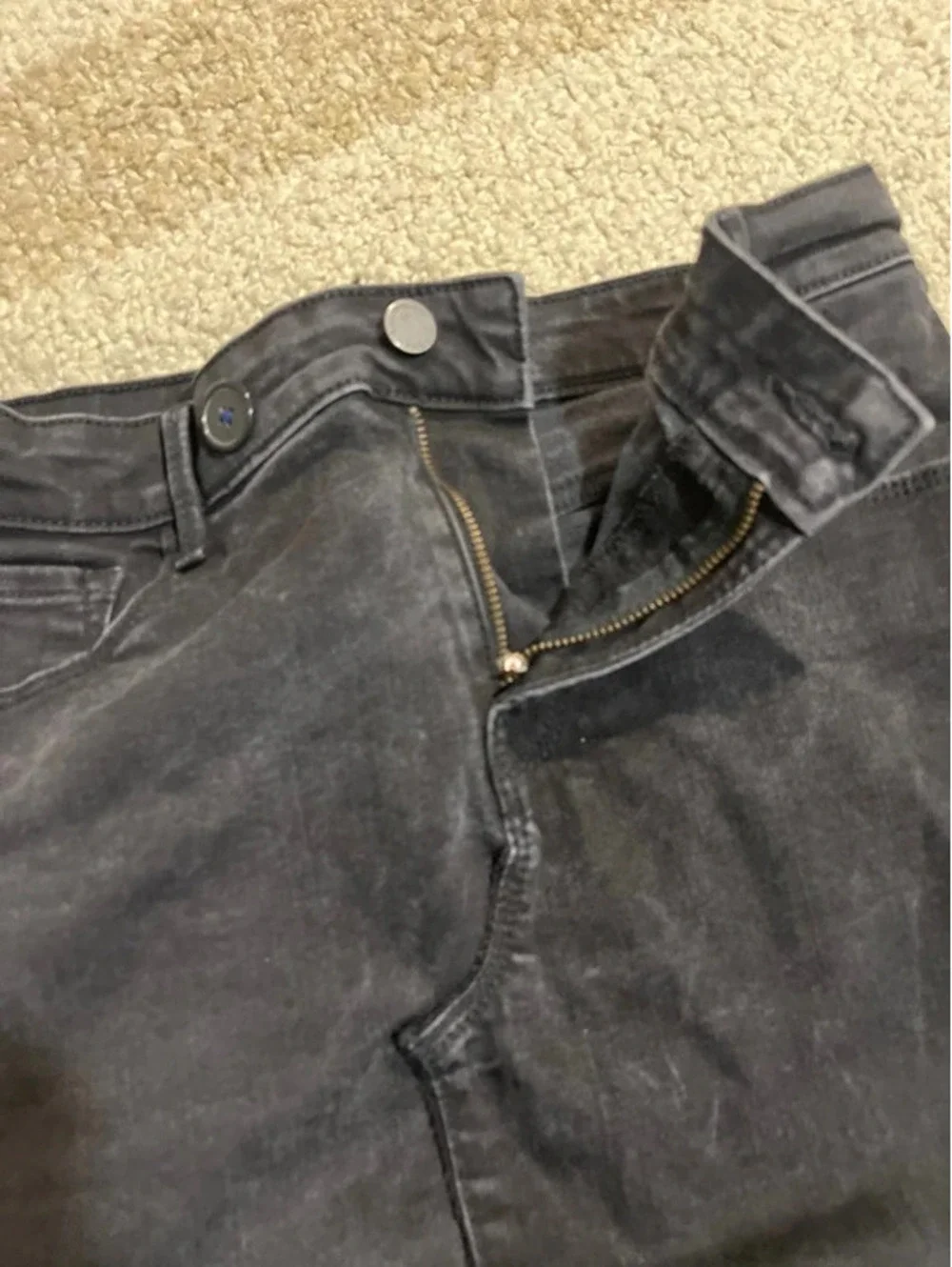 Girls size 12 Black jeaned skirt denim